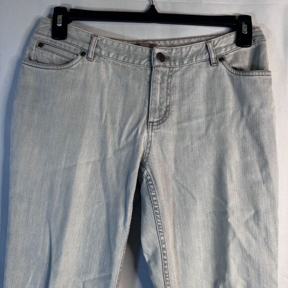 J Jill Light Grayish Slim Leg Stretch Basic Petite Denim Jeans Size 8 - Picture 3 of 11